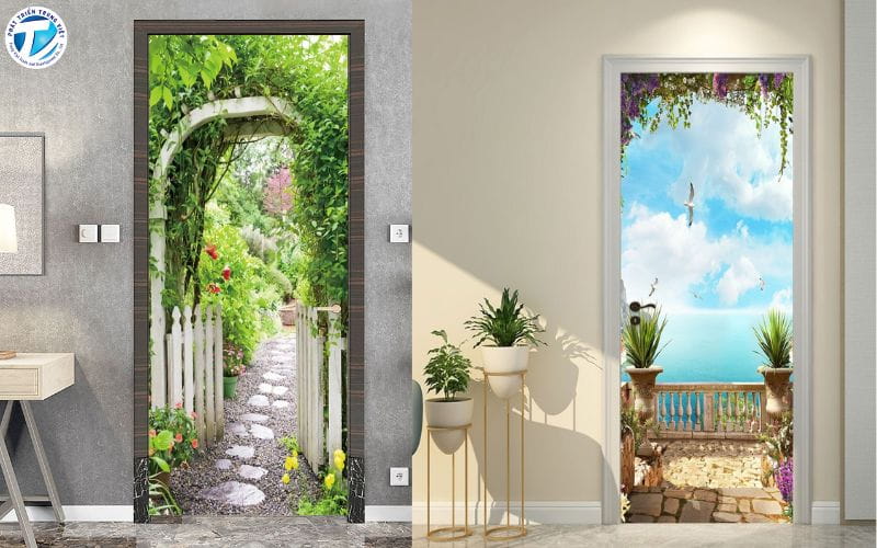 Tranh 3D giả cửa sổ, đường hầm